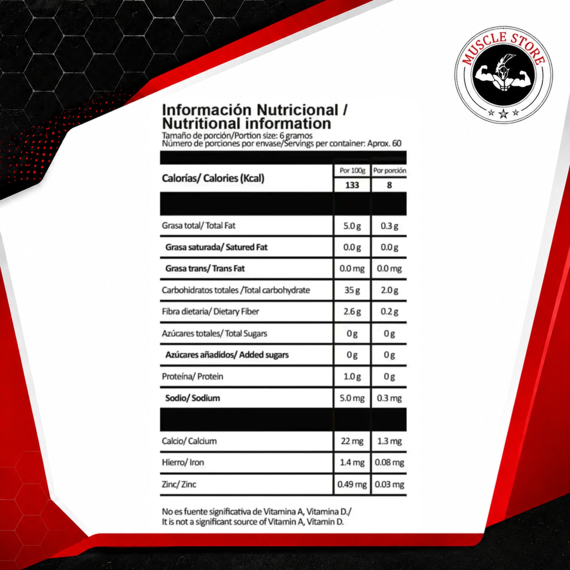 Smart Muscle REACTION 60 SERV (QUEMADOR) - Perdida de Grasa