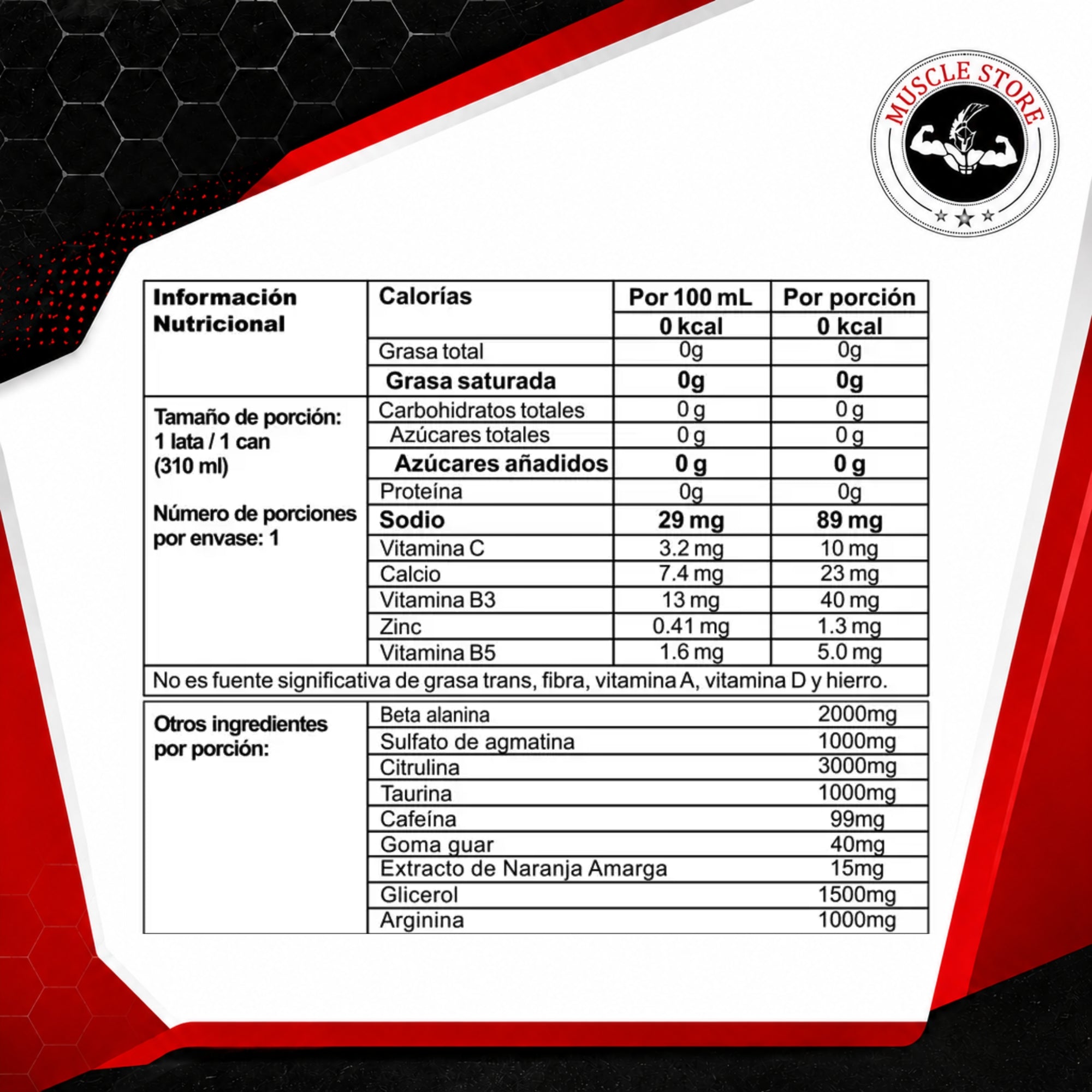 Nutramerican Pharma MYTH LATA PRE ENTRENAMIENTO - Pre Entreno