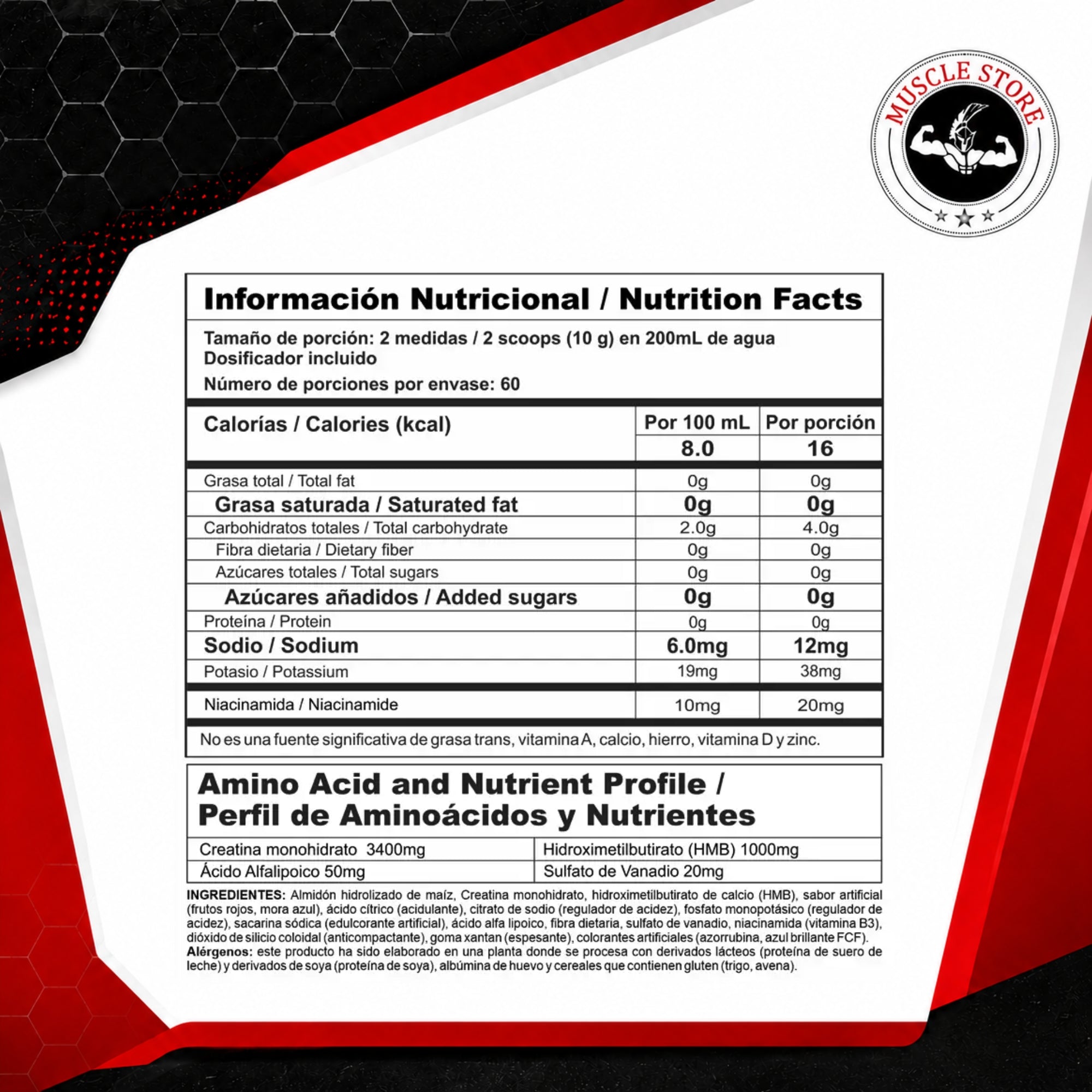 Nutramerican Pharma CREA STACK 60 SERV - Creatina Monohidratada