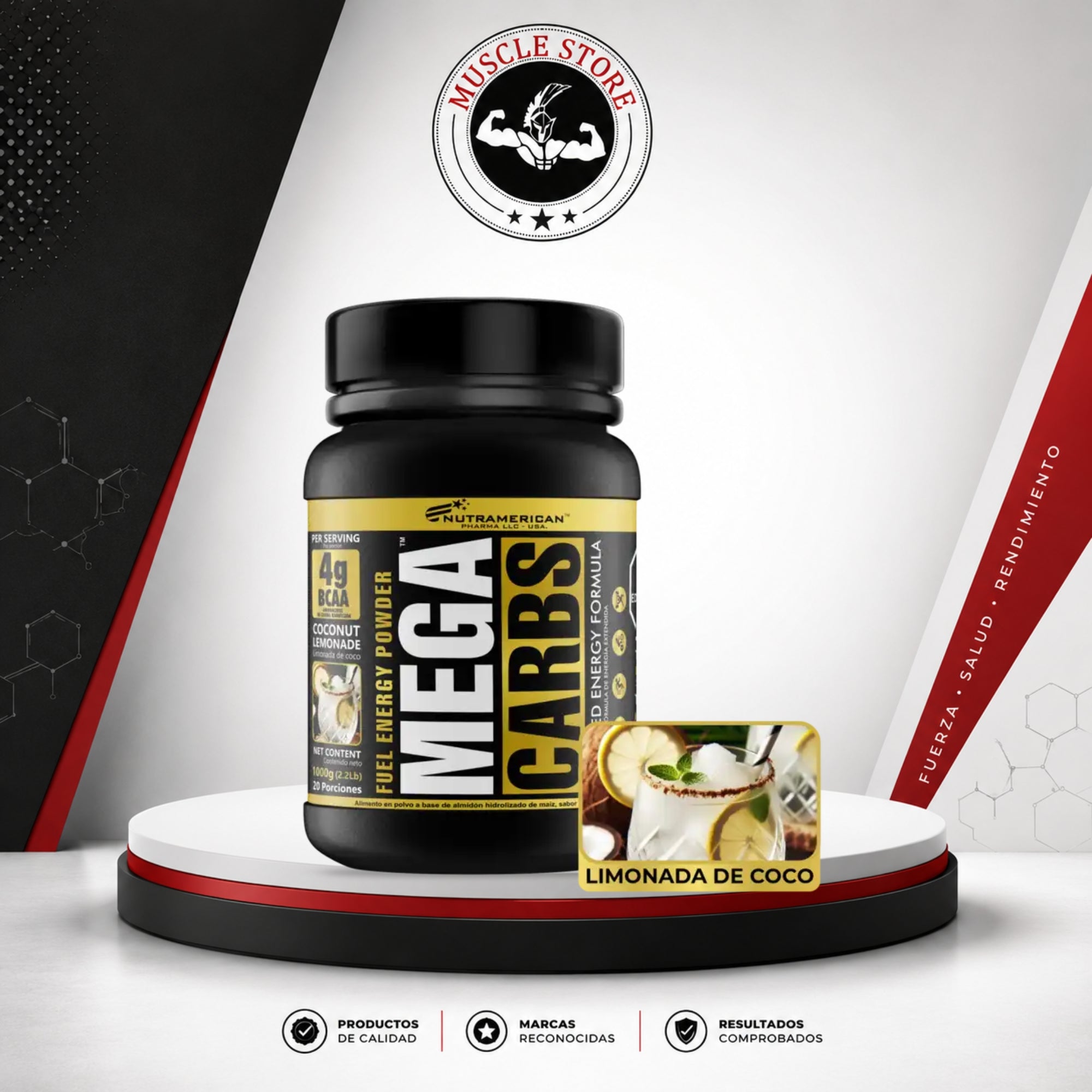 Nutramerican Pharma MEGA CARBS 2.2 LB - Carbohidratos