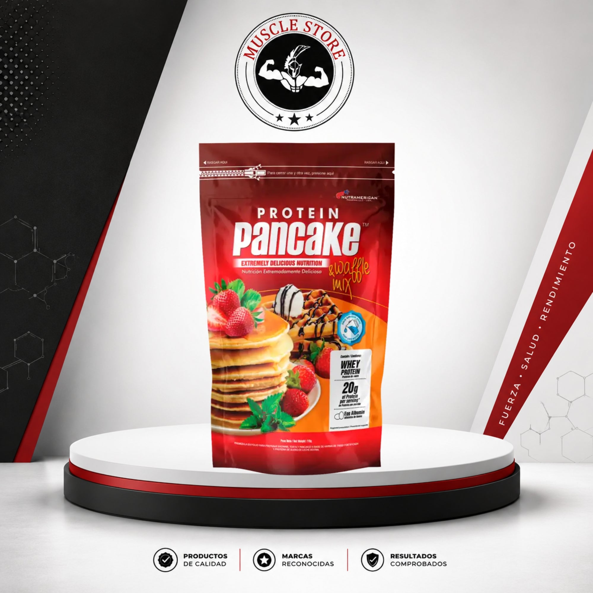Nutramerican Pharma PANCAKE PROTEIN TRADICIONAL VAINILLA CANELA 770 gr - Snack Proteico