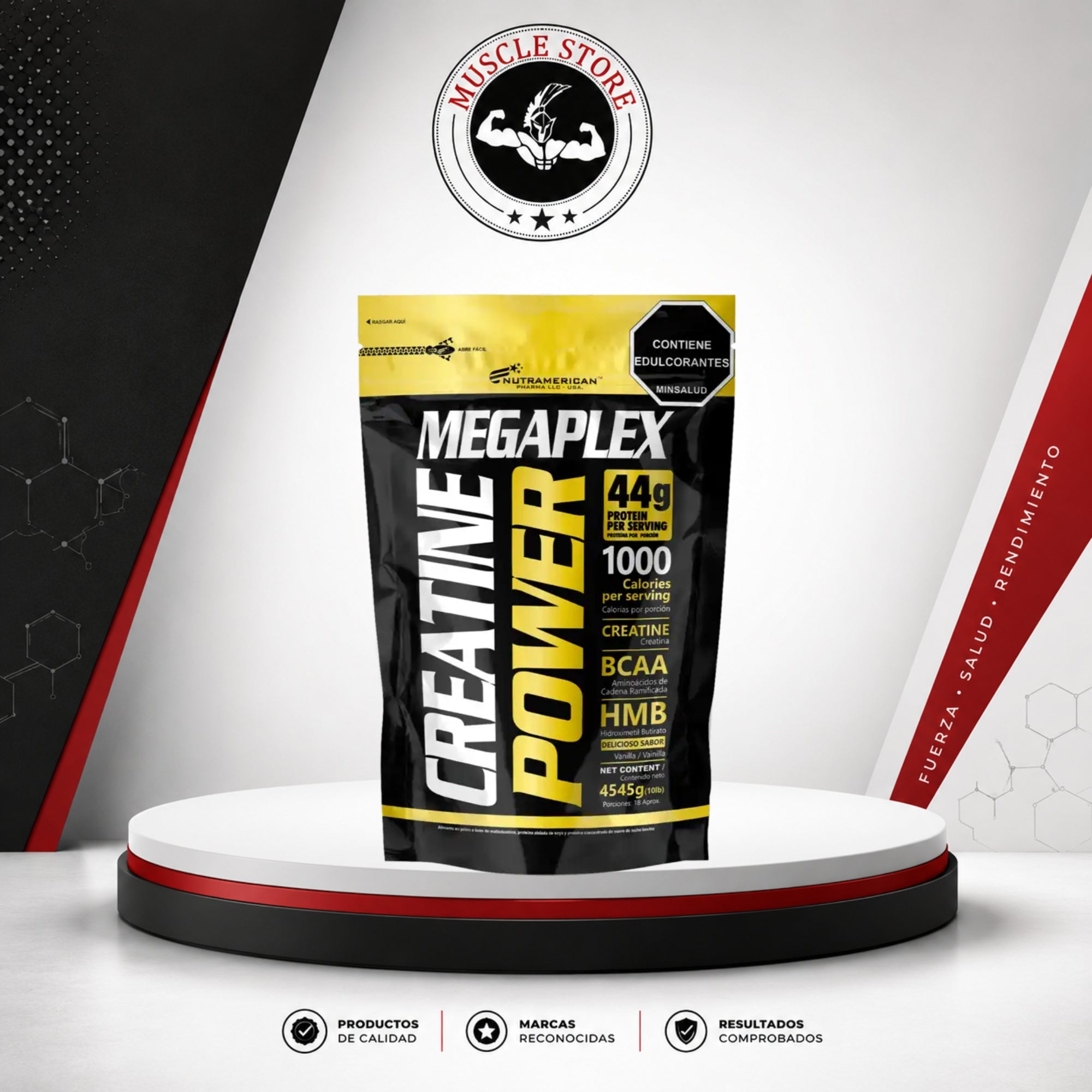 Nutramerican Pharma MEGAPLEX CREATINE POWER  10 LB - Ganador De Masa