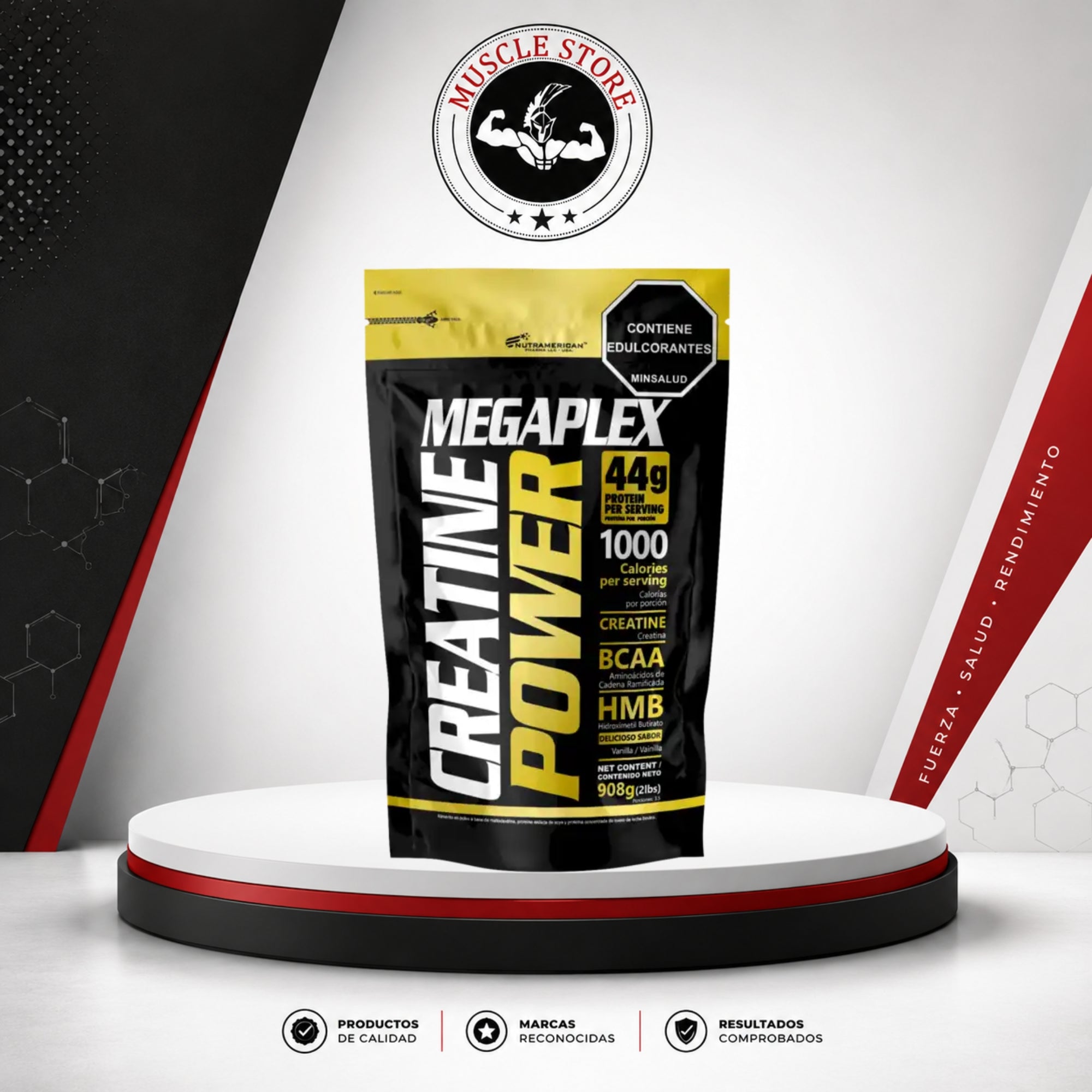 Nutramerican Pharma MEGAPLEX CREATINE POWER 2.3 LB - Ganador De Masa