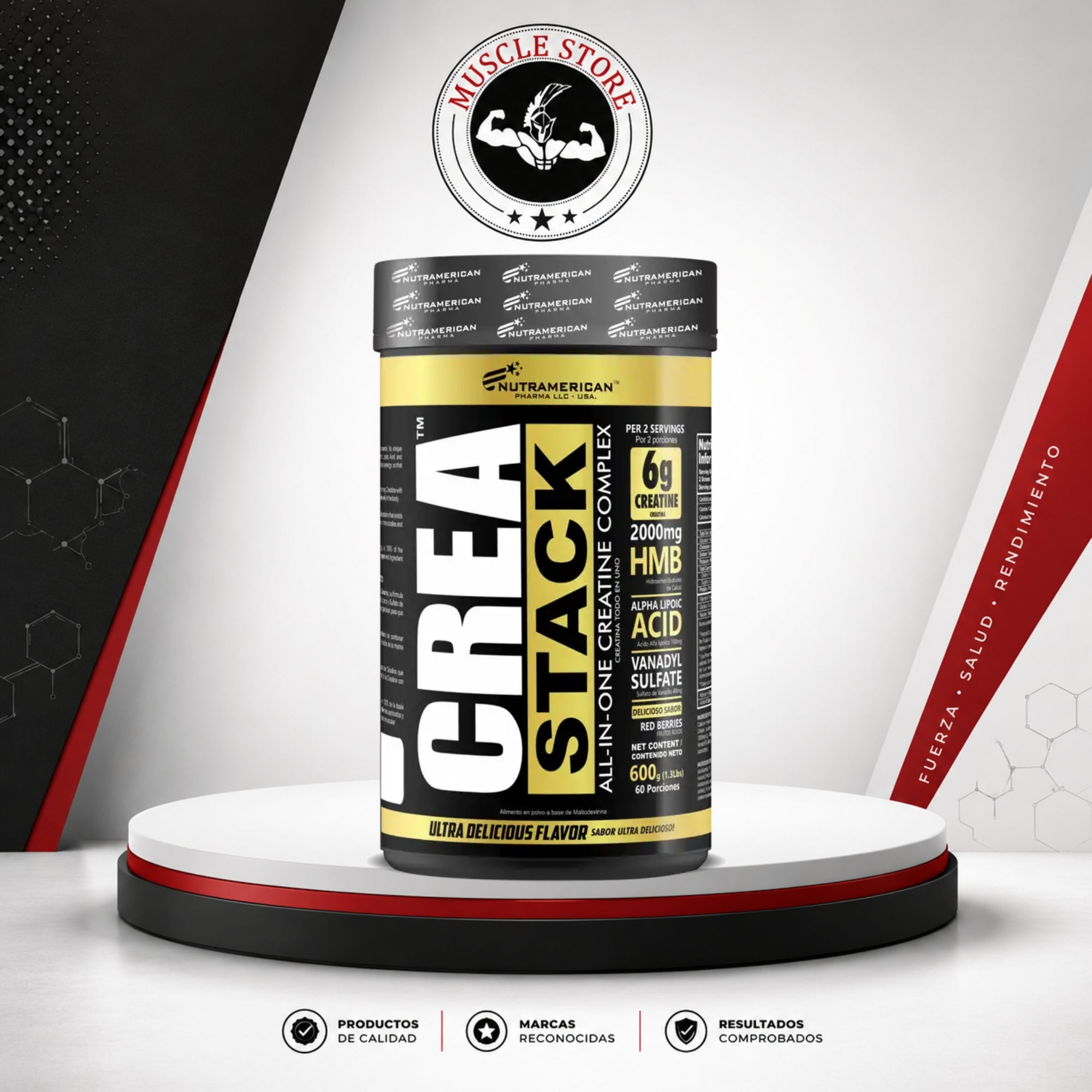 Nutramerican Pharma CREA STACK 60 SERV - Creatina Monohidratada